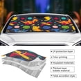 thumbnail image 5 of Disketp Windshield Sun Shade, Car Sun Shade For Front Window Dinosaurs In Space Sunshades Sun Visor Protector Blocks Uv Rays Foldable, 5 of 9