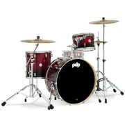 PDP PDCM24RKRB Concept Maple Drum Set, Red & Black Fade - 3 Piece