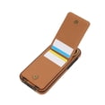 thumbnail image 3 of Wallet Back Case for iPhone 11 with Wrist Strap, Stylish Magnetic Card Holder Finger Ring Kickstand PU Leather Lanyard Shockproof Slim Phone Case Cover for iPhone 11, Brown, 3 of 7