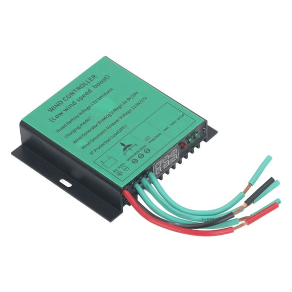 Controlador De Carga De Turbina MPPT, Controlador De Generador Eólico MPPT De Protección Total A Prueba De Agua IP67 De Alta Eficiencia Con Indicador LED Para