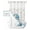 Blue, variant on No Hook Shower Curtain with Snap in Liner, Winter Christmas Dwarf Snowflake Hotel Shower Curtains for Bathroom, Washable Shower Curtain Liner Set with Mesh Top Window, 72”x78”