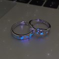 thumbnail image 5 of 2pcs Star Finger Rings Glow in the Darks Couple Rings Adjustable Open Rings Decoration Fashionable Accessories, 5 of 9