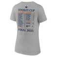 thumbnail image 3 of Women's Fanatics  Heather Gray Edmonton Oilers 2025 Stanley Cup Final Roster V-Neck T-Shirt, 3 of 3