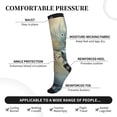thumbnail image 3 of Lsque White And Red Storm Dragon Pattern Sport Compression Socks for Men & Women 15-20 mmHg Knee High Nurse Pregnant Running Medical and Travel Athletic, 3 of 6