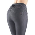 thumbnail image 2 of Fashion2Love Women's Juniors Colombian Design Butt Lift Push Up High Waist Skinny Jeans, 2 of 9