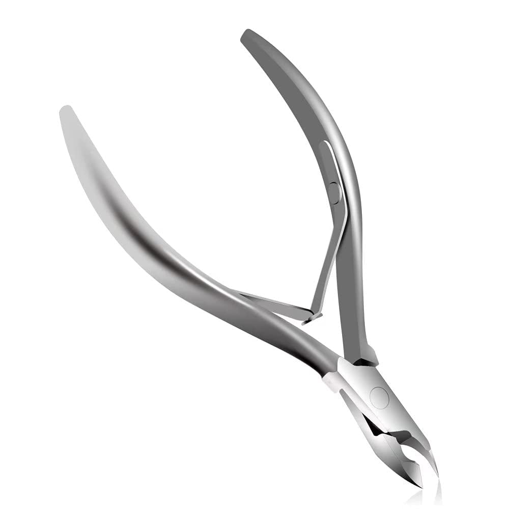 Cuticle Remover Nippers-Professional Stainless Steel Cuticle Pusher and Cutter Clippers Durable Pedicure Manicure Tools for Fingernails and Toenails