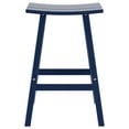 thumbnail image 3 of GARDEN 29" Inches Adirondack Plastic Outdoor Bar Stools for Patio, Navy Blue, 3 of 6