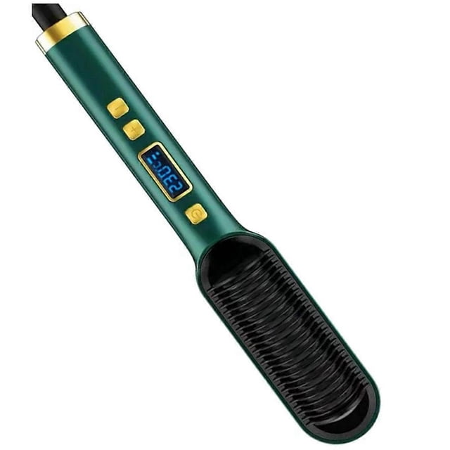 2 in 1 Electric Professional Hair Straightener Brush Curling EU Plug