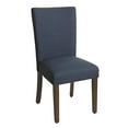 thumbnail image 1 of HomePop Chaise de Salle à Manger d'Appoint Rembourrée Classique Parsons, Bleu Foncé (Ensemble de 1), 1 of 13
