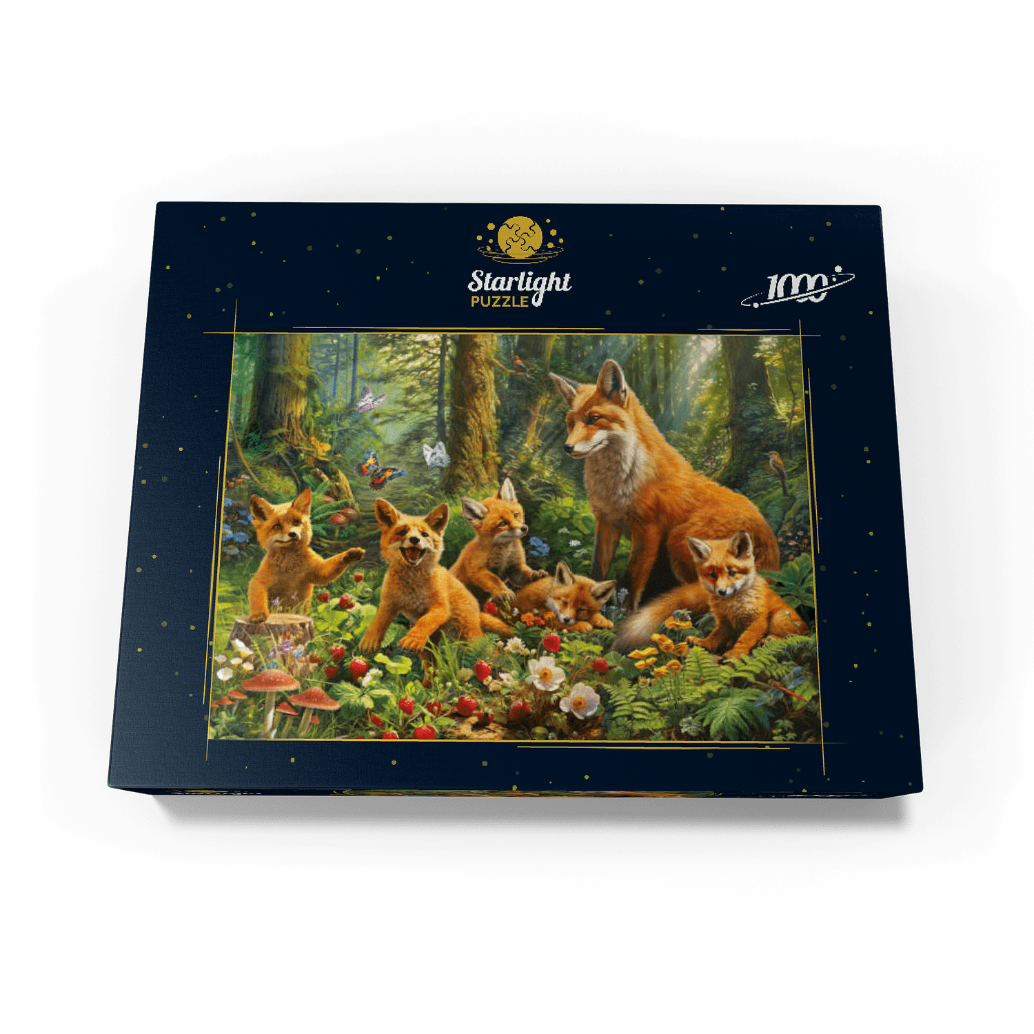 MyPuzzle - Fox Family - Premium 1000 Piece Jigsaw Puzzle for Adults