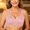 #36Pink, variant on Plus Size Front Closure Floral Bra for Women Wirefree Breathable Cotton Wide Strap Comfort Everyday Sleep Bra