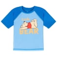 thumbnail image 2 of Disney Winnie the Pooh Baby Boys' Swimwear 2-Piece Rash Guard and Swim Trunks Set Navy Blue, 2 of 5