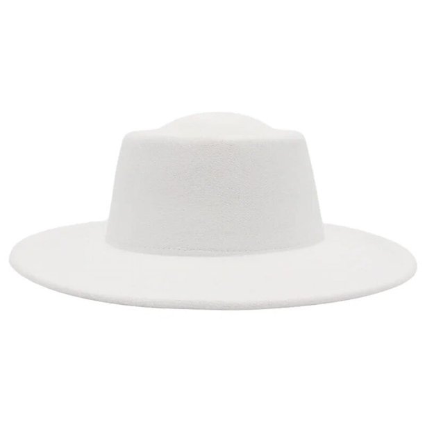 Sombrero francés negro para mujer, cinta de banquete, Fedora superior plana, sombreros de fieltro de Jazz de lana para mujer, sombreros de vestir de ala ancha elegantes, invierno y otoño