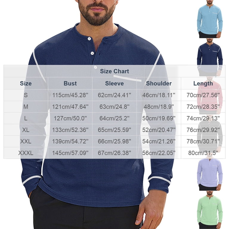 mens thermal dress shirts Men's Long Sleeve Thermal Shirts (3-Pack)