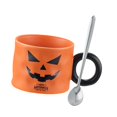 thumbnail image 2 of Ceramic Coffee Mug, Holiday Coffee Mug, Milk Juice Mug, Gift Mug, Pumpkin, Cat, orange, 2 of 8