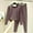 A-Coffee, variant on Women's 100% Cotton Thermal Underwear Set Winter Warm Pajamas Lounge Wear Long Sleeve Top & Pants