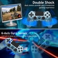 thumbnail image 3 of Wireless Gaming Controller for P4, Remote Controller Compatible with P4/P4 Slim/P4 Pro/PC with Dual Vibration/6-Axis Gyro/3.5mm Sterro Jack, 3 of 6