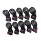 thumbnail image 4 of Paquete de 10 fundas para palos de golf, fundas impermeables para wedges de golf y fundas para hierros de golf. Negro, 4 of 9