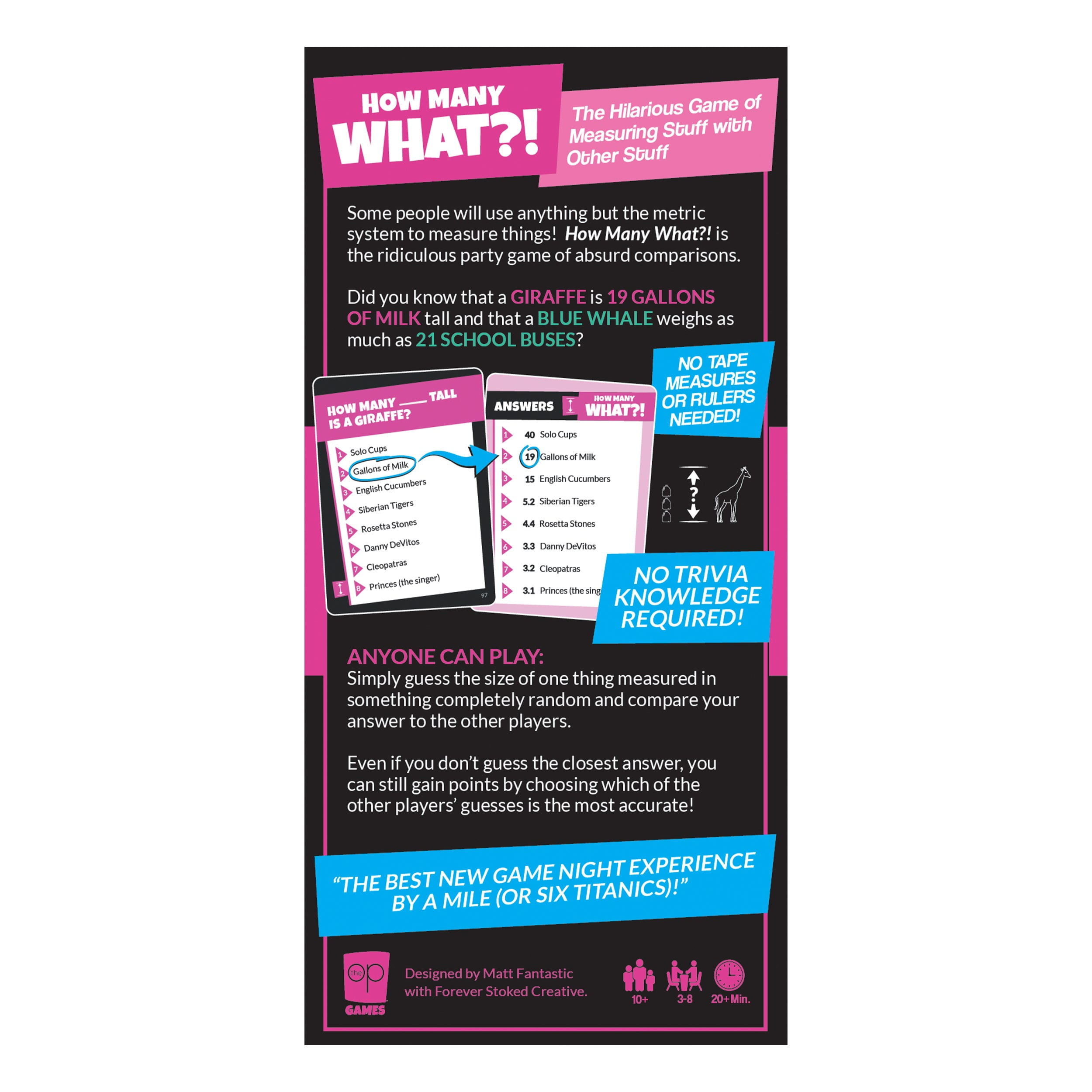 USAopoly How Many What?! - Hilarious Party Game of Ridiculous