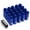 Blue, variant on J2 Engineering LN-T7-007-15-GD J2 Engineering 7075 -T6 Forged Aluminum M12X1.5 20Pcs 50mm Height Close -End Lug Nut Set w / Socket Adapter (Gold)