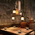 thumbnail image 6 of Miumaeov Industrial Vintage Wooden Hanging Farmhouse Pendant Light Retro Loft Lantern Chandelier 4 Lights Suspension Island Lighting Fixture for Kitchen Dining Coffee Shop Restaurant, 6 of 9
