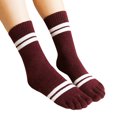 thumbnail image 2 of Chaussettes à Moins de 5$ Chaussettes Rouges pour Femmes Imprimé Multicolore Chaussettes à Cinq Doigts Chaussettes Chaudes en Laine Chaussettes Amusantes, 2 of 4