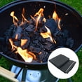 thumbnail image 4 of 1pc Fire Pit Cover Light Waterproof 210D Polyster PVC Coating Round Cover Black, 4 of 8