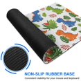 thumbnail image 6 of Long Mouse Pads for Desk,White Cartoon Dinosaurs Leaves Pattern Desk Mats on Top Of Desks, Desk Mouse Pad Extra Large with 3mm Non-Slip Base and Stitched Edge for Gaming,Office,Work,Home 31.5"x15.7", 6 of 6