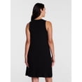 thumbnail image 3 of Time and Tru Women’s Sleeveless Knit Swing Dress, Sizes XS-XXXL, 3 of 6