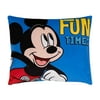 Disney Mickey Mouse Funhouse Crew "Fun Times" Toddler Pillow, Blue, 15" x 12", Rectangle Shape, Count per Pack 1