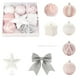 thumbnail image 1 of Bola de Navidad con lazo de pentagrama y lentejuelas esmeriladas, ideal para colgar en el árbol de Navidad, decoración navideña., 1 of 6