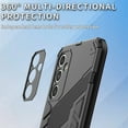 thumbnail image 5 of for Samsung Galaxy A55 Phone Case, Kickstand Rugged Shockproof TPU Matte Textured All-Inclusive Lens Protective Shell Hard PC Back Cover Sturdy Case for Samsung Galaxy A55, Black, 5 of 13