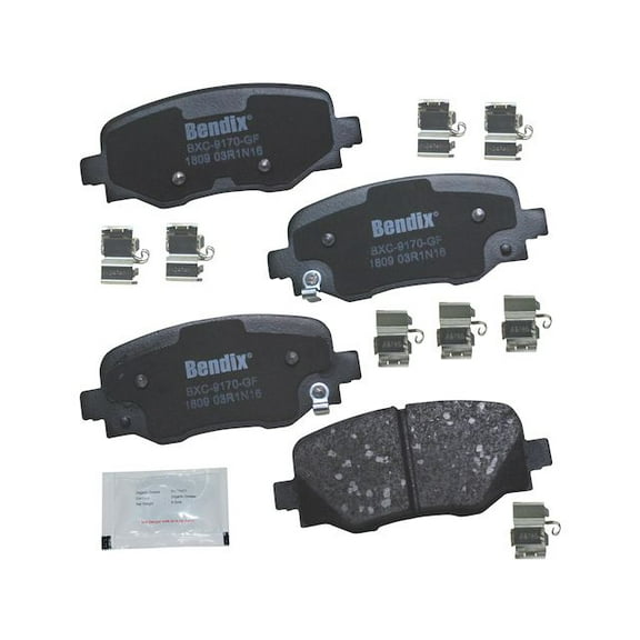 Rear Brake Pad Set - Compatible with 2015 - 2023 Jeep Renegade 2016 2017 2018 2019 2020 2021 2022