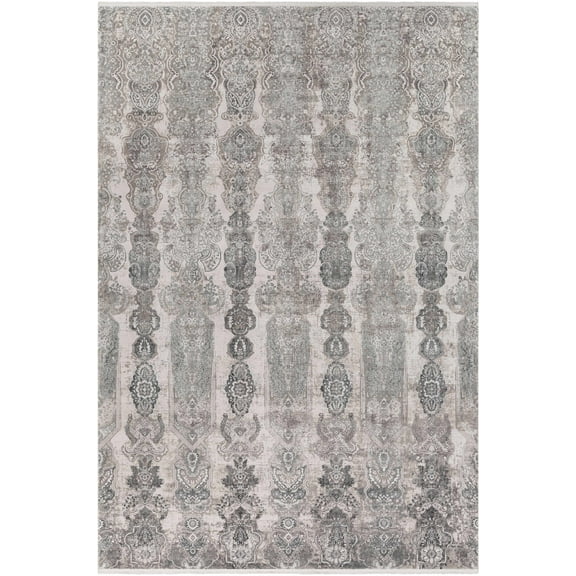 BoutiqueRugs Shipdham Traditional Area Rug - Gray, Light Gray, Charcoal - 12' x 15'