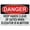 Warning Sign 2, variant on Metal Hanging Plate Horizontal Sign MEN AT WORK, Waterproof, Fade and Scratch Resistant, safety signs, equipment Warning signs, etc - DANGER SIGN Style 30x40cm