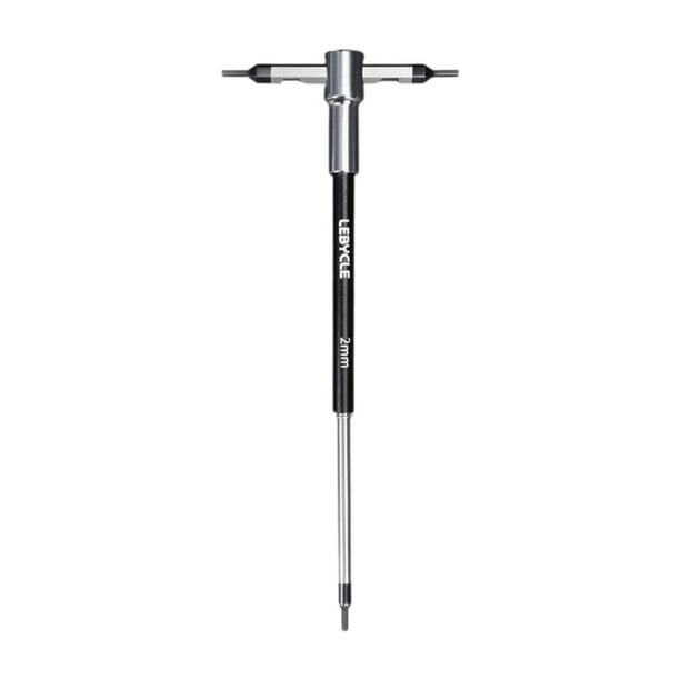 Llave hexagonal con mango en T, llave Allen, ligera, para reparación del hogar, suministros profesionales 2 mm