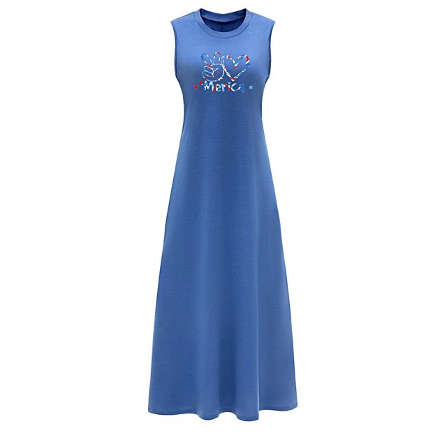 Vestido largo de verano para mujer, vestido ligero de verano con cuello redondo para fiesta de noche SG
