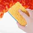 thumbnail image 4 of REGALWOVEN Non-Scratch Scrub Dish Sponges, Dual Sided Cleaning Sponges, Stand Up to Stuck on Grime Kitchen Sponges for Household, Bathroom, Dish Blue 6 Pcs, 4 of 6
