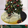 thumbnail image 6 of FMSHPON Halloween Cute Spider Moon Pumpkin Xmas Christmas Tree Skirt Stand Mat for Holiday Party Decoration Indoor Outdoor 48 inches, 6 of 6