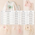 thumbnail image 4 of KPOPLK Teen Girls Pjs Set Two Piece Pajamas Kids Fall Winter Long Sleeve T-Shirt Top and Pant Pajamas Loungewear(3-4 Years,White), 4 of 6