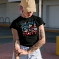 thumbnail image 2 of Distressed We, The People, Like to Party, Retro 4th of July Gift, Military Green T-Shirt, Small, 2 of 5