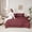 Maroon 01, variant on Feelyou Women Dream Catcher Twin Bedding Sets 7pcs, Maroon Damask Floral Comforter Set