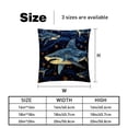 thumbnail image 5 of Starry Shark Luxurious Velvet Bed Pillow Inserts with Unique Patterns - Set of 2, 16x16, 18x18, 20x20 Inches - Ideal for Throw Pillow Covers and Home Decor, 5 of 6