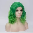thumbnail image 7 of DONGGWTS Women's Fashion Wig Green Synthetic Hair short Wigs Curly Wig Hair Bundles with Frontal per Plucked compatible with Motown Wigs as I Am Color Hair Wigs with Lace Front Long Curly Lace Front, 7 of 7