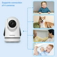 thumbnail image 4 of HelloBaby Baby Monitor-HB6336 with Camera and Audio, 3.2" IPS Color Display, Full Remote Pan Zoom, IR Night Vision, 1000 ft. Range, Wall Mount, No WiFi Baby Camera Monitor, 4 of 5