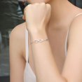 thumbnail image 2 of Pulsera con dije de símbolo de corazón infinito para mujer, plata de ley 925, ajustable, regalo de joyería para el día de San Valentín, regalo de cumpleaños para mamá, mujer, esposa, niña, ella Adepaton  WRMH-202-5, 2 of 6