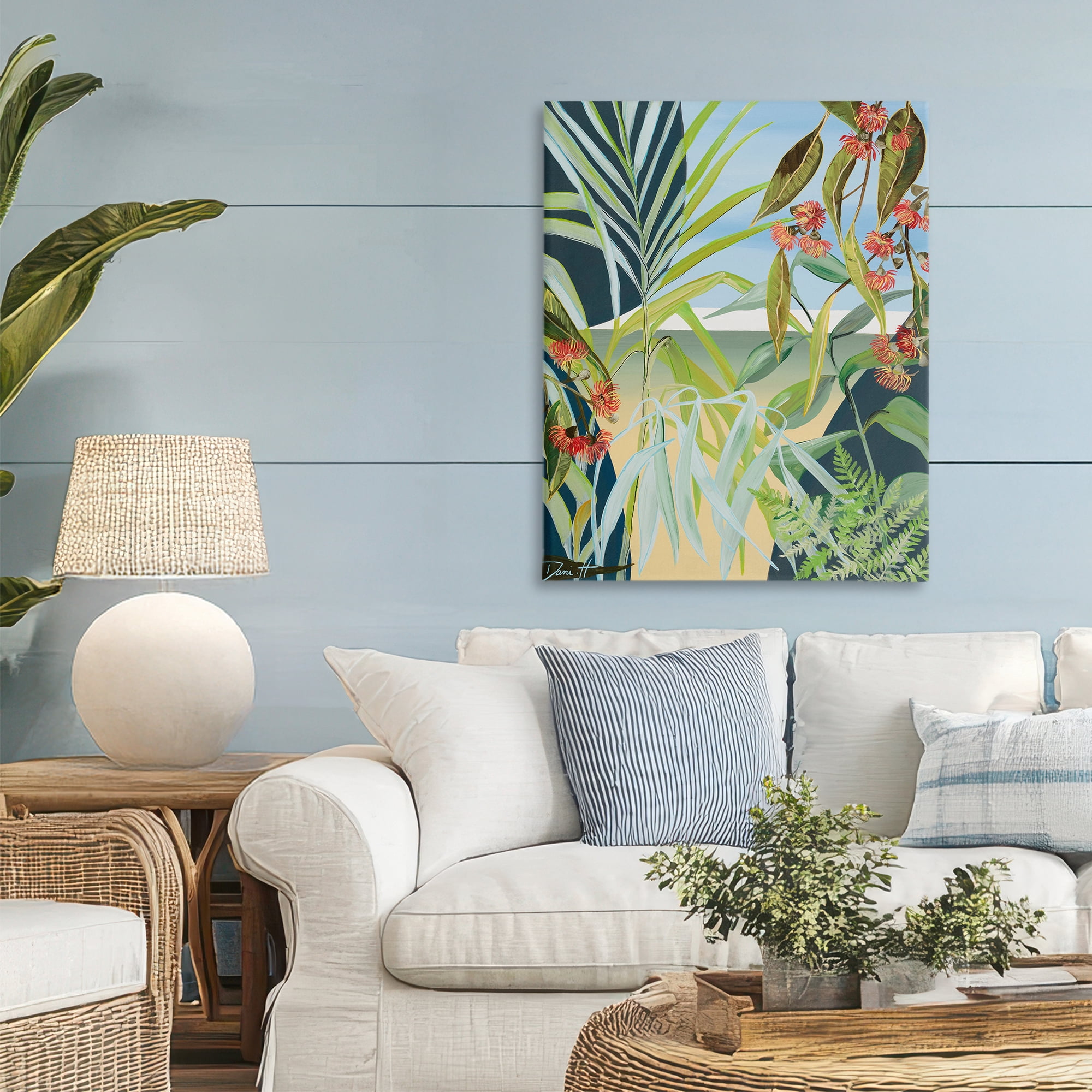 Stupell Industries Coastal Morning Leaves Canvas Wall Art, design by Dani Heyward