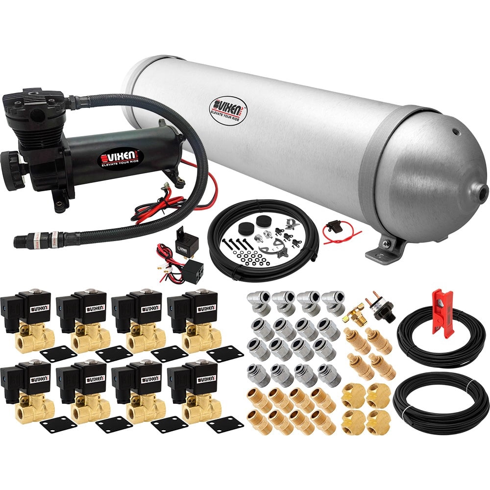 Vixen Air Suspension Kit for Truck/Car Bag/Air Ride/Spring. On Board