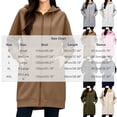 thumbnail image 3 of Hilenly Womens Long Zip Up Hoodies Tunic Sweatshirt Dress Comfortable Fall Jacket with Pockets, 3 of 10