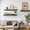 Black-23.6 inch, variant on Floating Shelves For Wall Storage Set Of 4  15.6 Inch Picture Ledge Shelf White With Lip Kitchen Bedroom Bathroom And Living Room